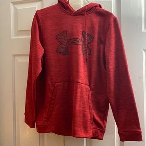 Heather red under Armour hoodie